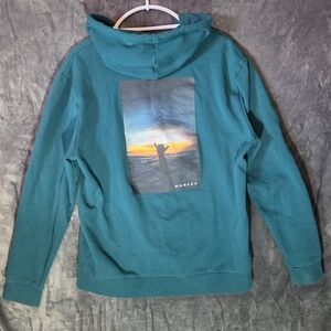 Teal Oakley Hoodie "Hang Loose" (Size L)